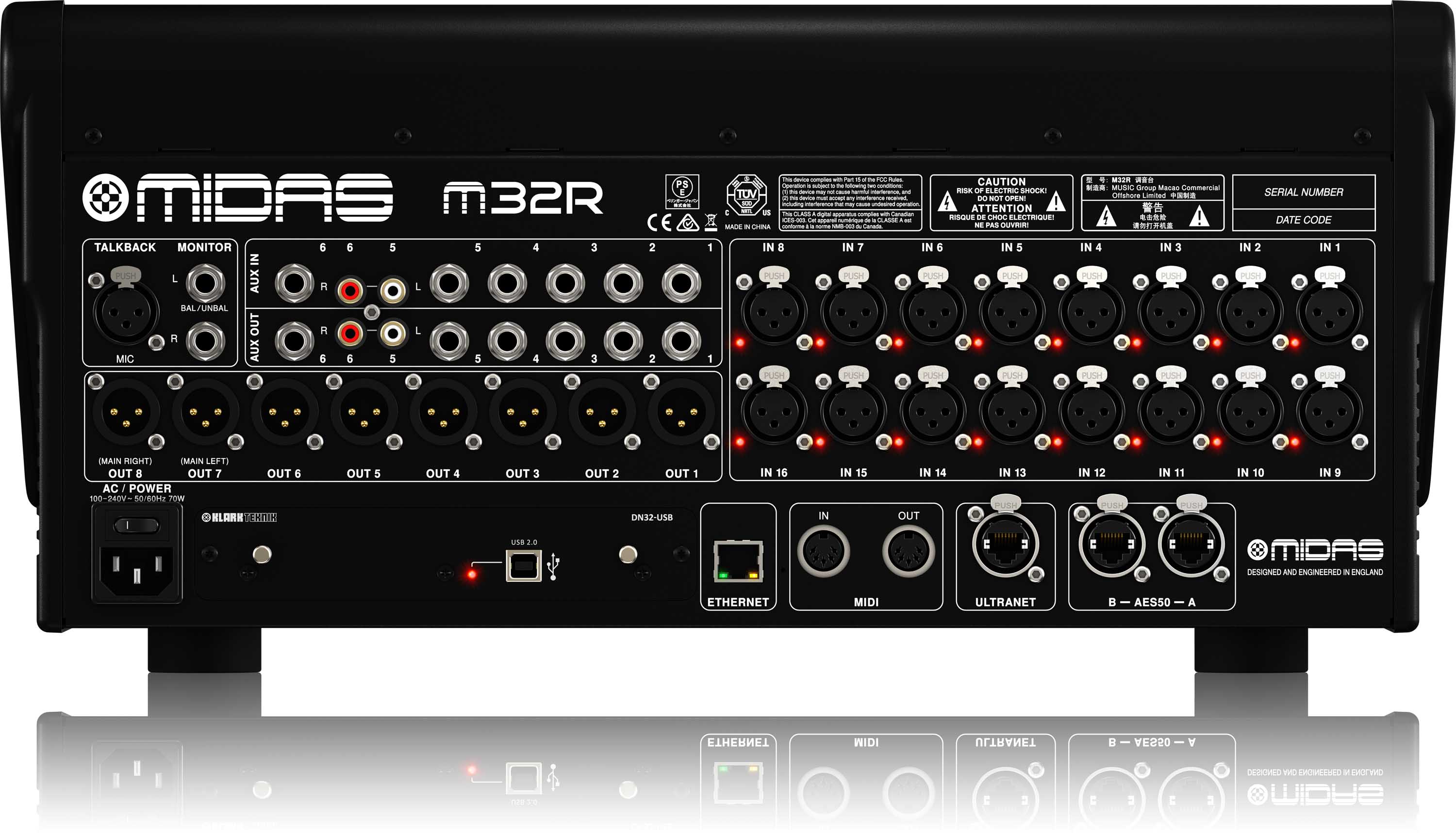 Bàn Trộn Âm Thanh Digital Mixer Midas M32R Live