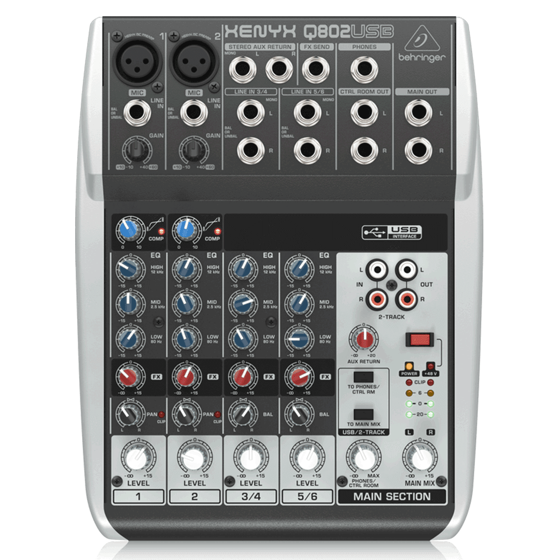 behringer xenyx q802usb connect to mac
