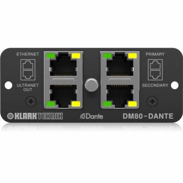 DM80-DANTE I/O Interface Cards Klark Teknik