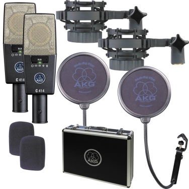 Micro AKG C414 XLS Matched Pair Stereo Set